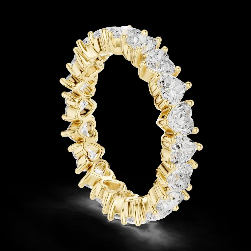 Prong-Set Heart Lab Grown Diamond Ring - Image 7 Prong-Set Heart Lab Grown Diamond Ring, view 7 of 9