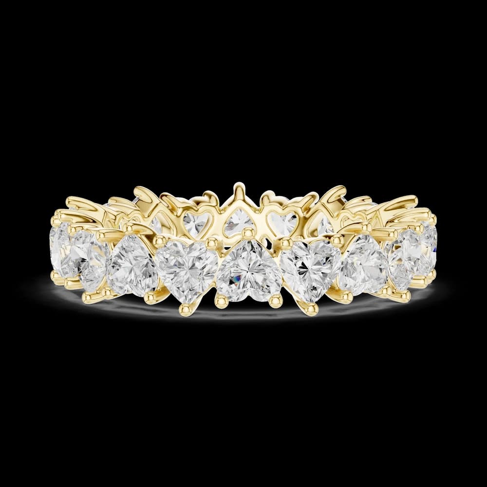 Prong-Set Heart Lab Grown Diamond Ring - Image 9 Prong-Set Heart Lab Grown Diamond Ring, view 9 of 9