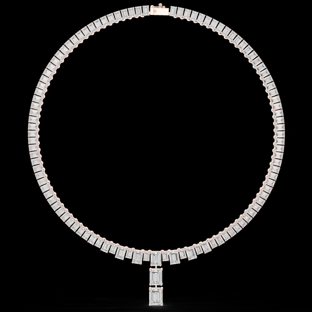 Supreme Emerald Diamond Lab Grown Necklace - Image 1 Supreme Emerald Diamond Lab Grown Necklace, view 1 of 6