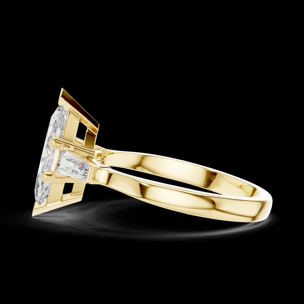Marquise Stone Baguette Lab Grown Diamond Ring - Image 6 Marquise Stone Baguette Lab Grown Diamond Ring, view 6 of 6