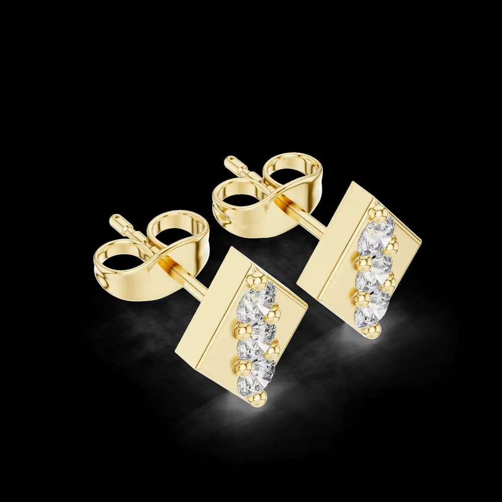 Sweet Melody lab grown diamond earring design - Image 4 Sweet Melody lab grown diamond earring design, view 4 of 5