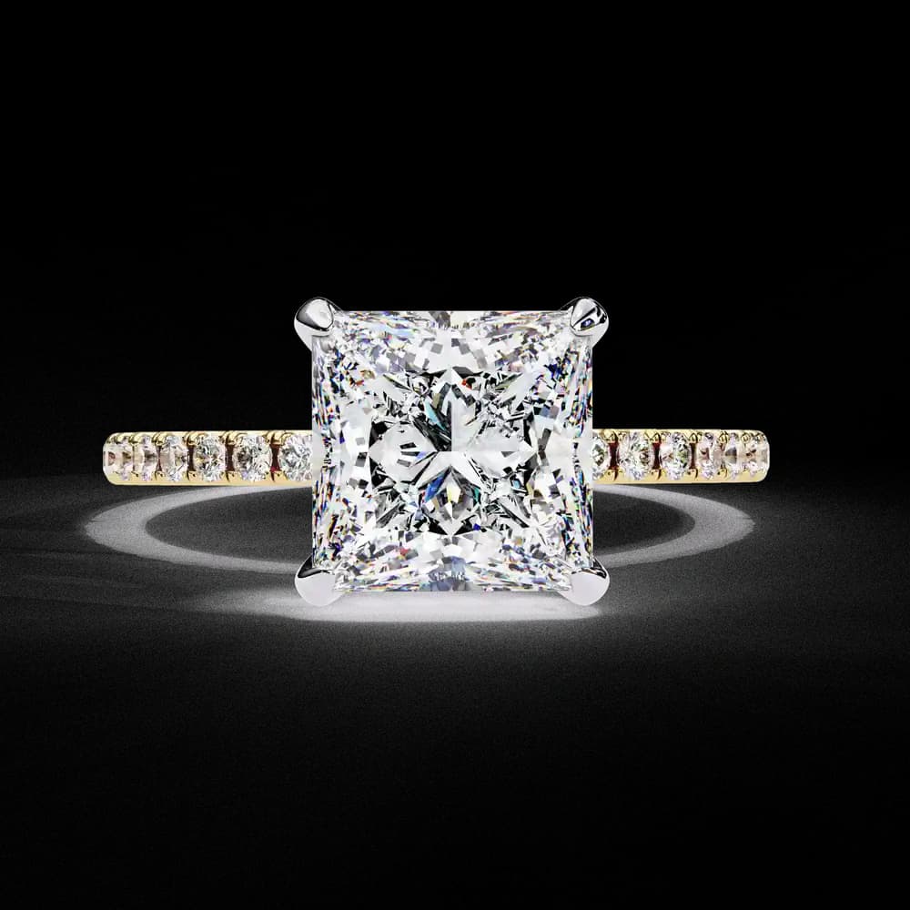 Tacori Princess Cut Solitaire Lab Grown Diamond Ring - Image 1 Tacori Princess Cut Solitaire Lab Grown Diamond Ring, view 1 of 10