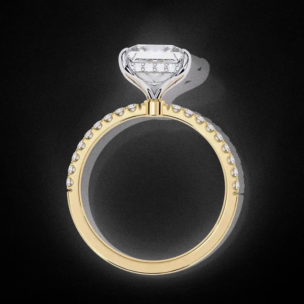 Tacori Princess Cut Solitaire Lab Grown Diamond Ring - Image 2 Tacori Princess Cut Solitaire Lab Grown Diamond Ring, view 2 of 10