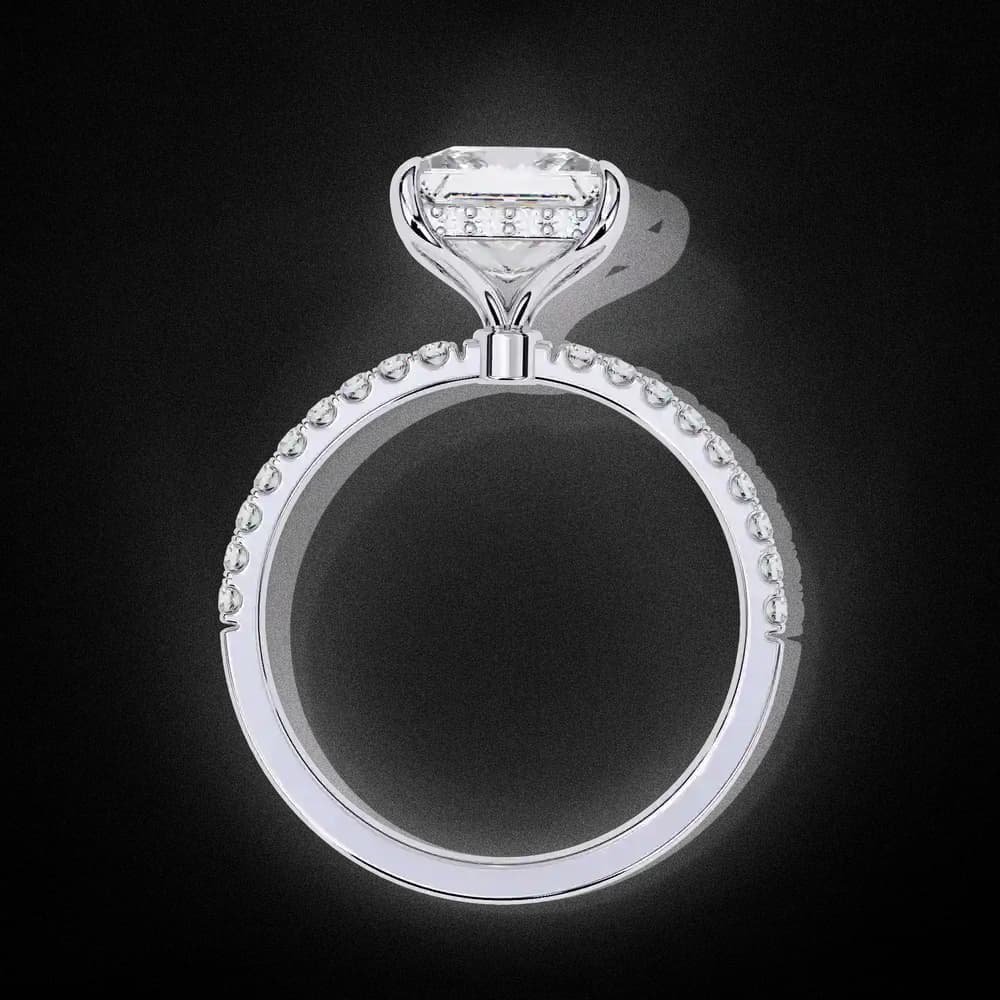Tacori Princess Cut Solitaire Lab Grown Diamond Ring - Image 8 Tacori Princess Cut Solitaire Lab Grown Diamond Ring, view 8 of 10
