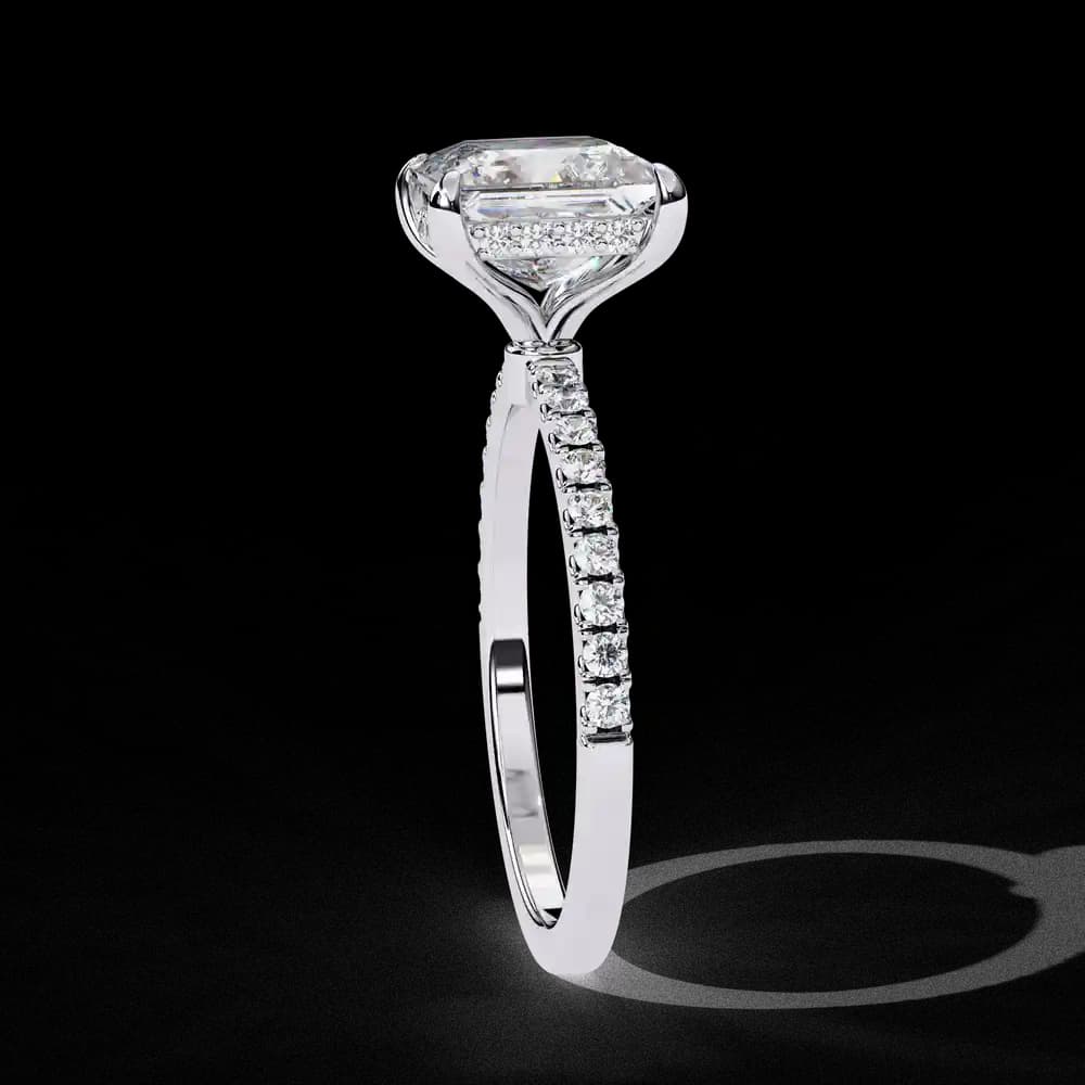 Tacori Princess Cut Solitaire Lab Grown Diamond Ring - Image 9 Tacori Princess Cut Solitaire Lab Grown Diamond Ring, view 9 of 10