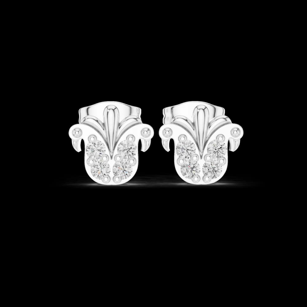 Tailor Made lab grown diamond earring design - Image 2 Tailor Made lab grown diamond earring design, view 2 of 5