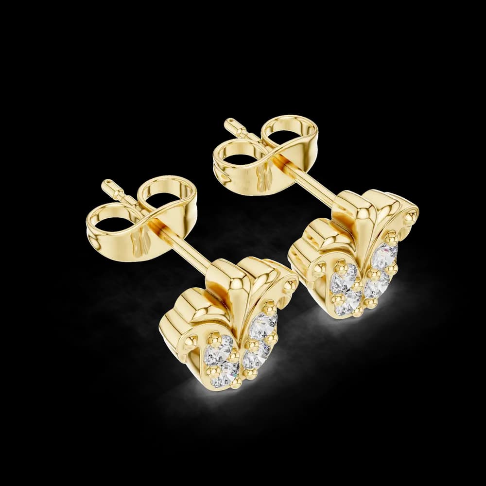 Tailor Made lab grown diamond earring design - Image 4 Tailor Made lab grown diamond earring design, view 4 of 5
