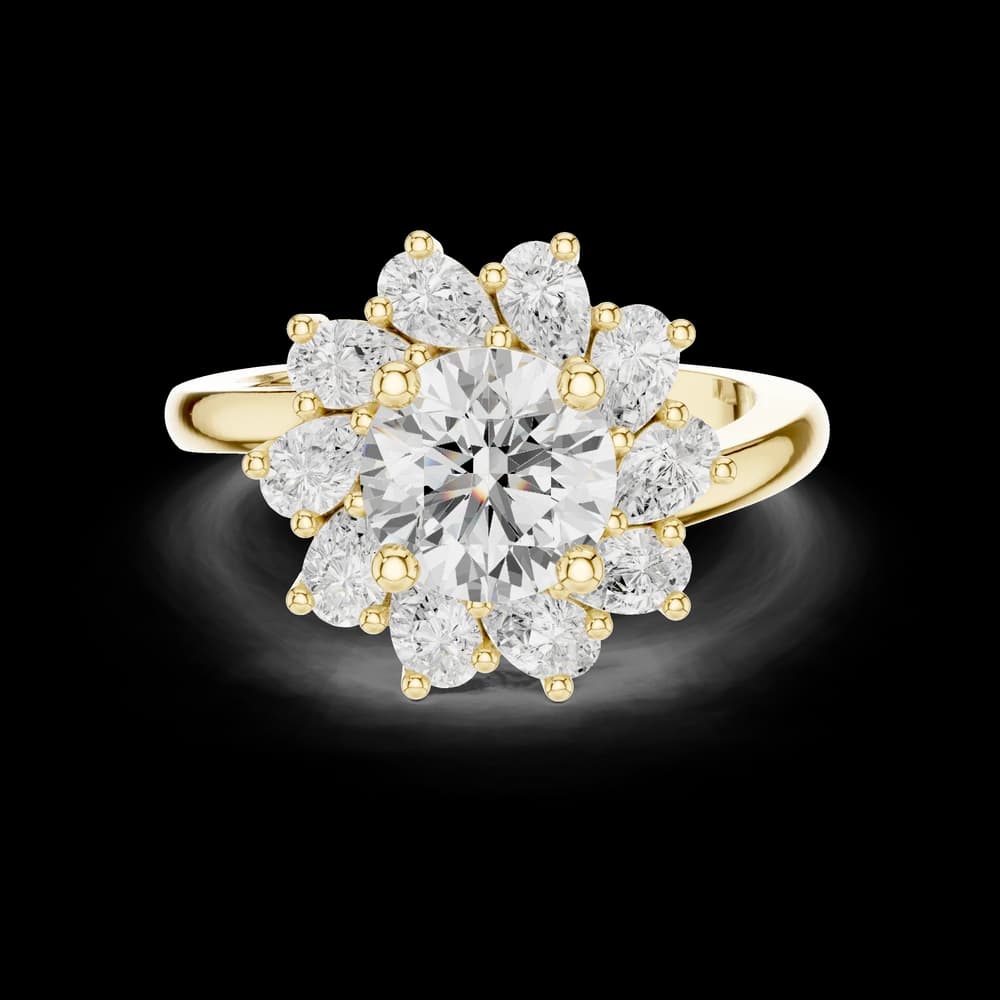 Tapered Pave Lab Grown Diamond Ring - Image 3 Tapered Pave Lab Grown Diamond Ring, view 3 of 6