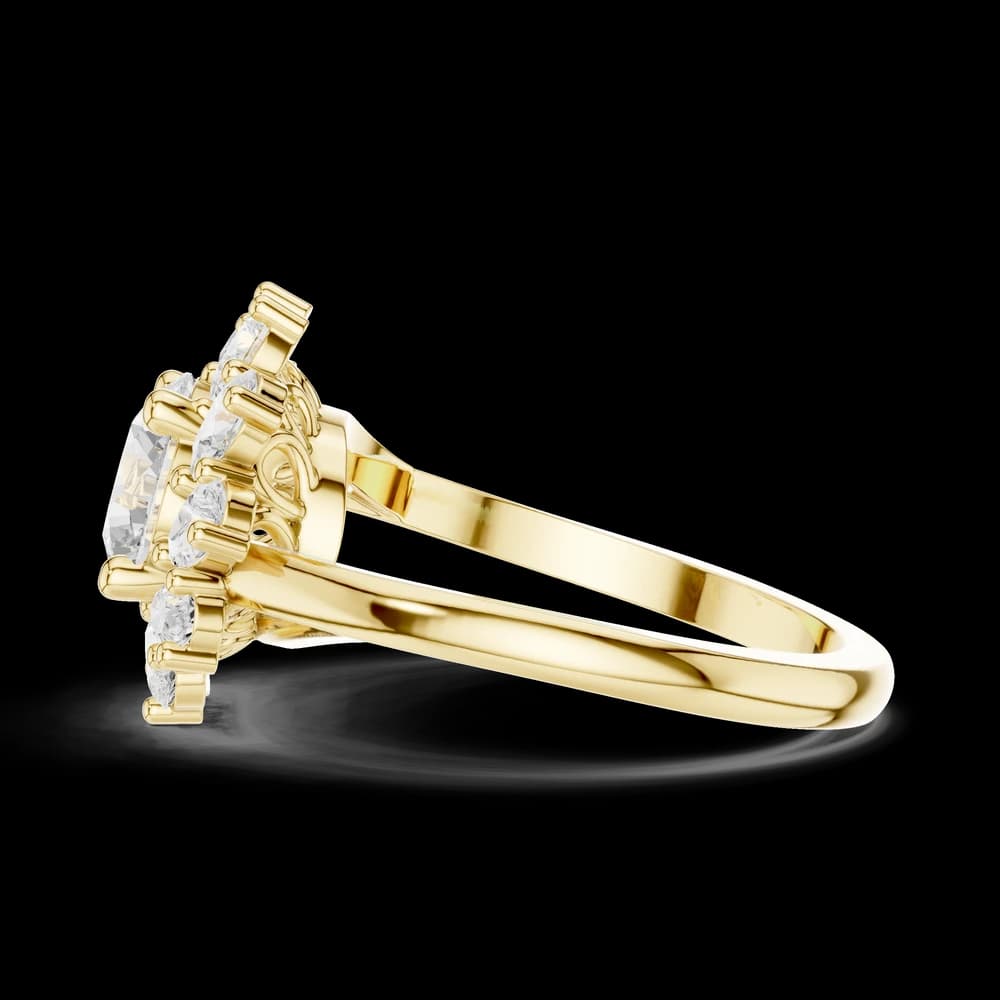 Tapered Pave Lab Grown Diamond Ring - Image 6 Tapered Pave Lab Grown Diamond Ring, view 6 of 6