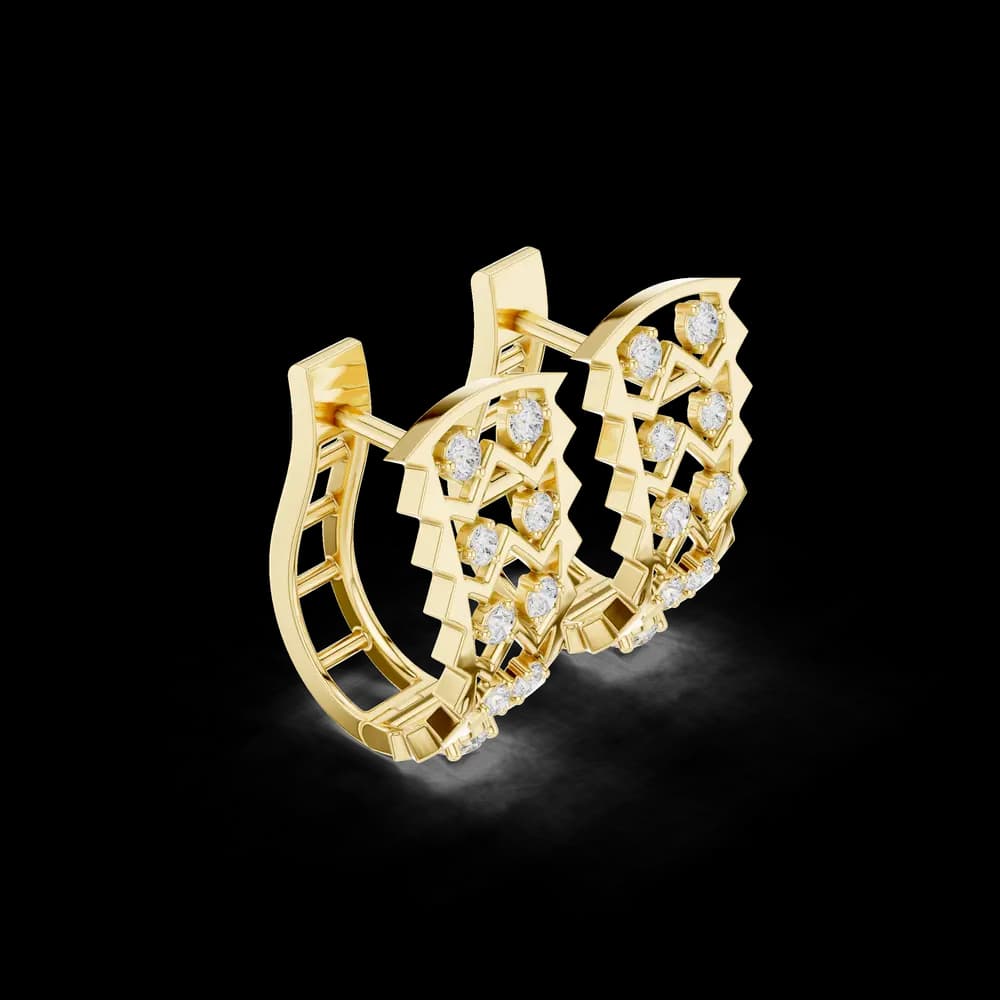 Tear Sparkle Lab Grown Diamond Earrings Pairs - Image 4 Tear Sparkle Lab Grown Diamond Earrings Pairs, view 4 of 6