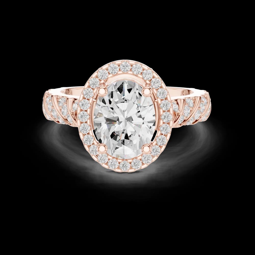 Tension Mount Lab Grown Diamond Ring - Image 1 Tension Mount Lab Grown Diamond Ring, view 1 of 6
