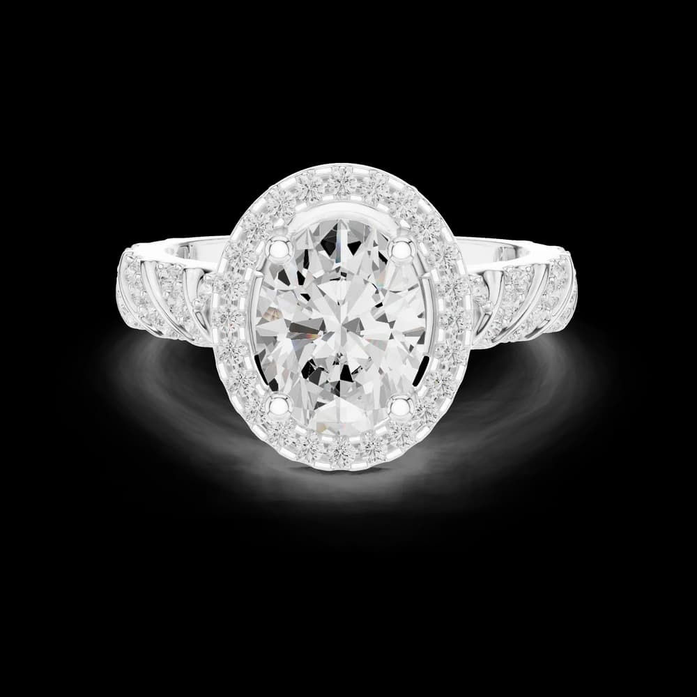 Tension Mount Lab Grown Diamond Ring - Image 2 Tension Mount Lab Grown Diamond Ring, view 2 of 6