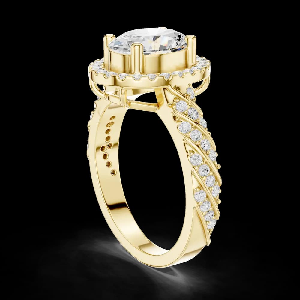 Tension Mount Lab Grown Diamond Ring - Image 4 Tension Mount Lab Grown Diamond Ring, view 4 of 6