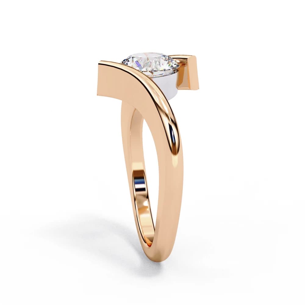 Modern Tension Set Lab Grown Diamond Ring - Image 12 Modern Tension Set Lab Grown Diamond Ring, view 12 of 12