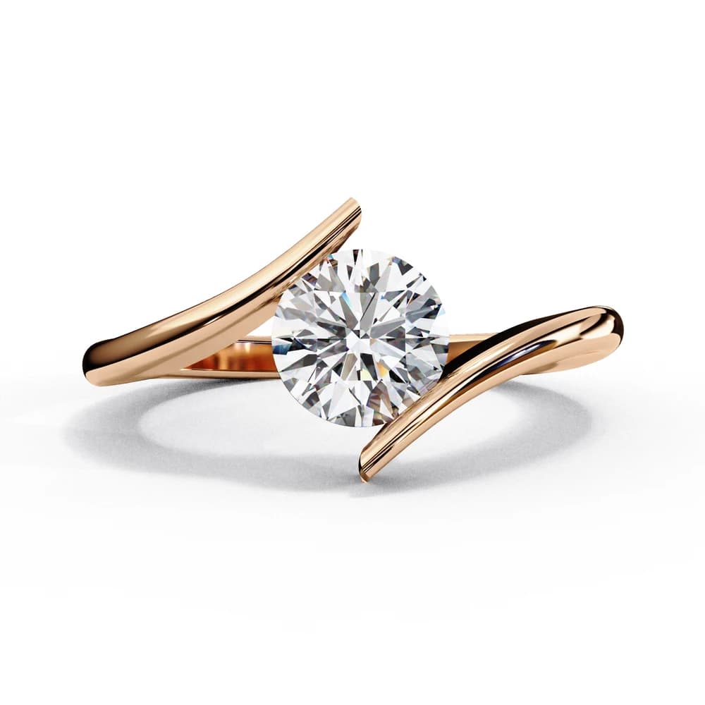 Modern Tension Set Lab Grown Diamond Ring - Image 3 Modern Tension Set Lab Grown Diamond Ring, view 3 of 12