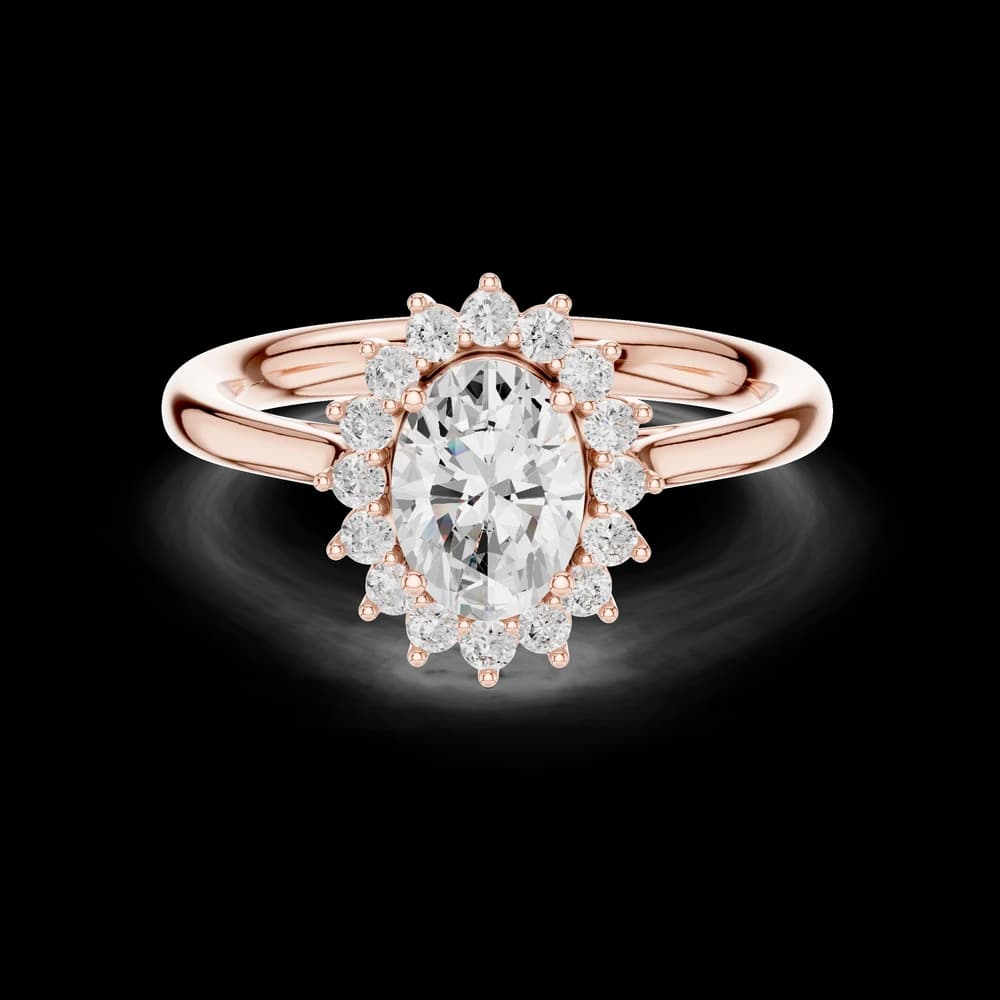 Thalia Cluster Floral Design Lab Grown Diamond Ring - Image 1 Thalia Cluster Floral Design Lab Grown Diamond Ring, view 1 of 6