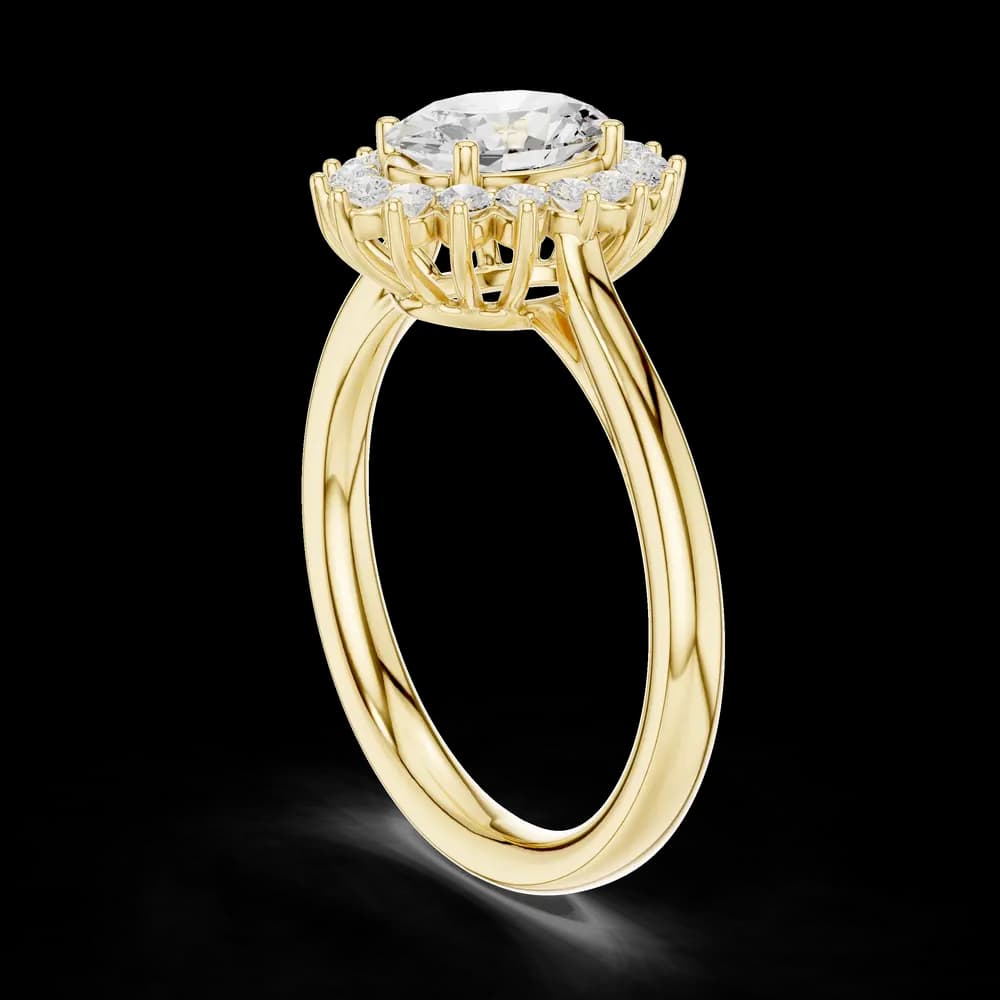 Thalia Cluster Floral Design Lab Grown Diamond Ring - Image 4 Thalia Cluster Floral Design Lab Grown Diamond Ring, view 4 of 6