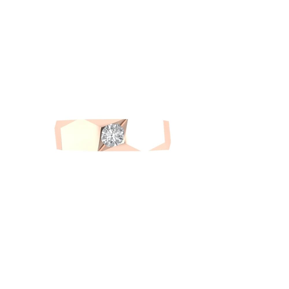 The Apex Solitaire Signet Lab Grown Diamond Ring - Image 2 The Apex Solitaire Signet Lab Grown Diamond Ring, view 2 of 4