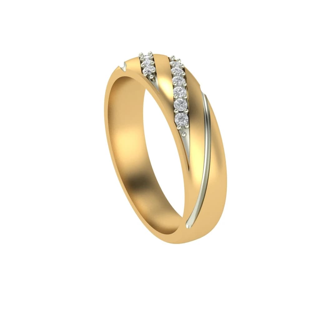 The Lab Grown DiamondArc D'Or Channel Band - Image 4 The Lab Grown DiamondArc D'Or Channel Band, view 4 of 4