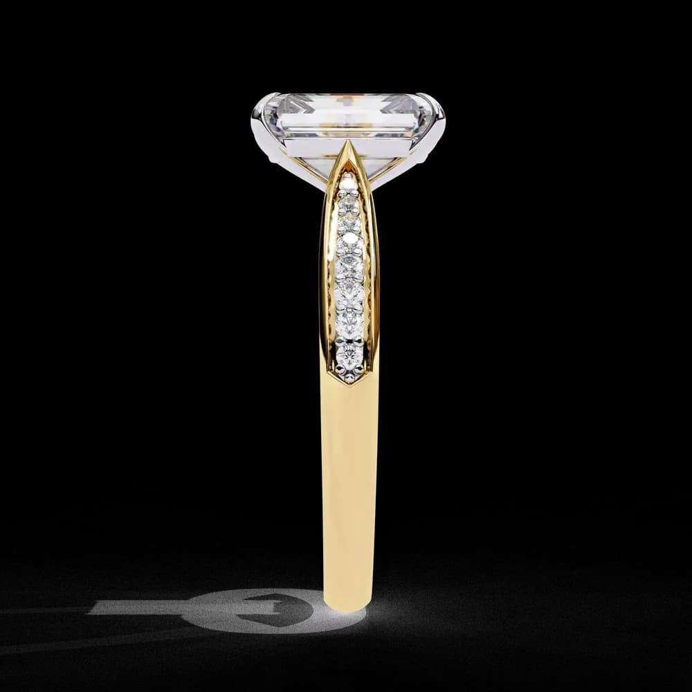 Aurelian Emerald Lab Grown Diamond Solitaire Ring - Image 14 Aurelian Emerald Lab Grown Diamond Solitaire Ring, view 14 of 14