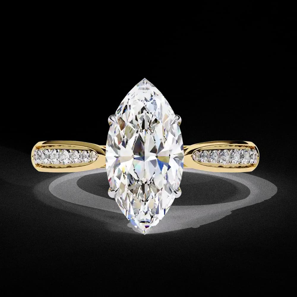 Aurelian Marquise Lab Grown Diamond Solitaire Ring - Image 1 Aurelian Marquise Lab Grown Diamond Solitaire Ring, view 1 of 14