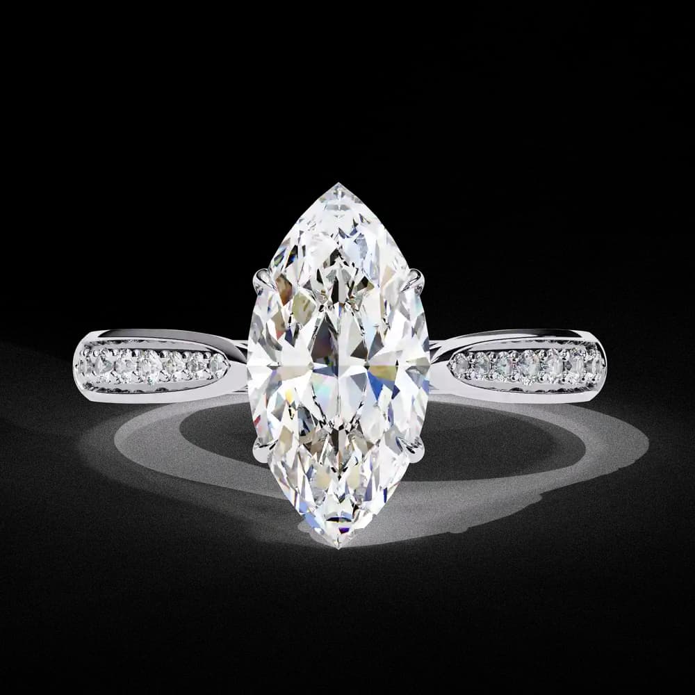 Aurelian Marquise Lab Grown Diamond Solitaire Ring - Image 11 Aurelian Marquise Lab Grown Diamond Solitaire Ring, view 11 of 14