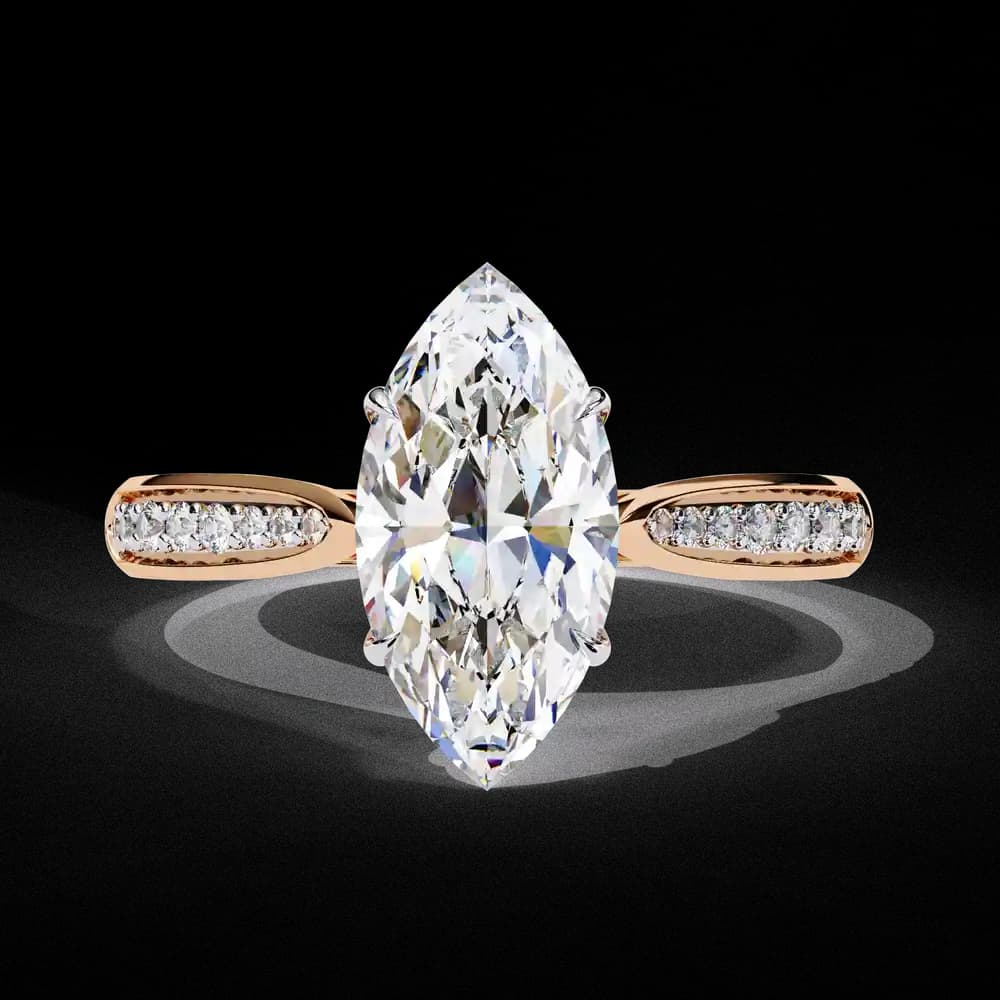Aurelian Marquise Lab Grown Diamond Solitaire Ring - Image 12 Aurelian Marquise Lab Grown Diamond Solitaire Ring, view 12 of 14
