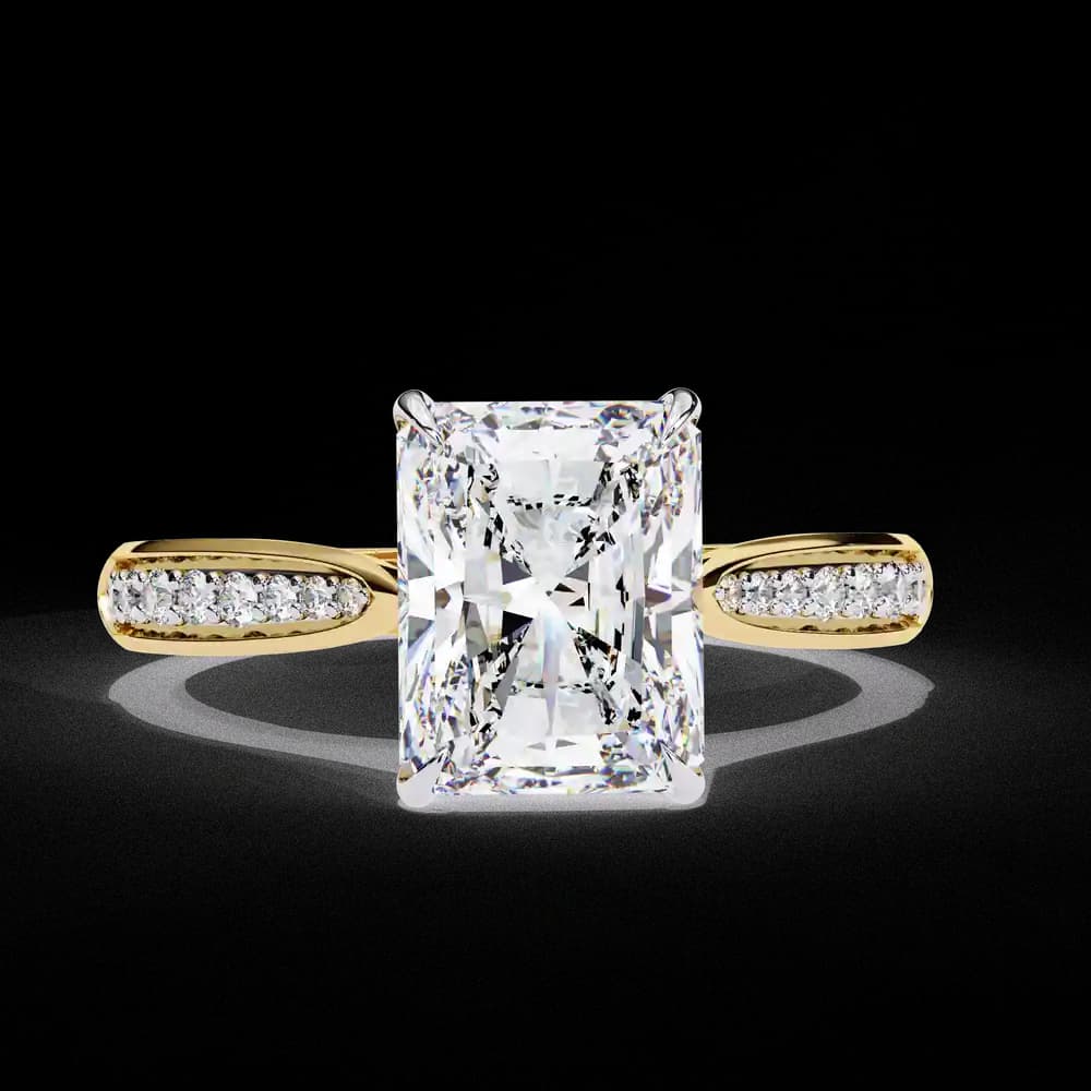 Aurelian Radiant Lab Grown Diamond Ring - Image 1 Aurelian Radiant Lab Grown Diamond Ring, view 1 of 14