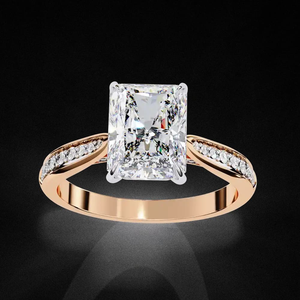 Aurelian Radiant Lab Grown Diamond Ring - Image 10 Aurelian Radiant Lab Grown Diamond Ring, view 10 of 14