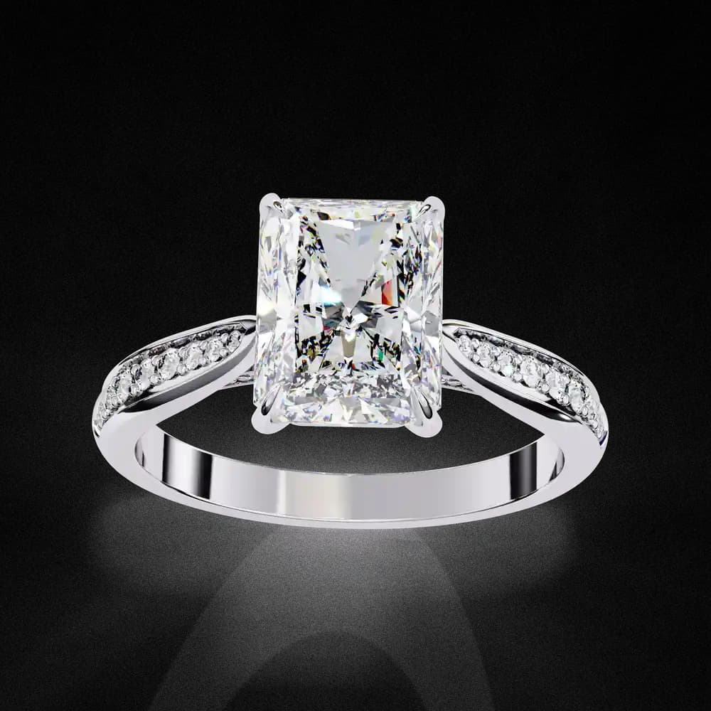 Aurelian Radiant Lab Grown Diamond Ring - Image 8 Aurelian Radiant Lab Grown Diamond Ring, view 8 of 14