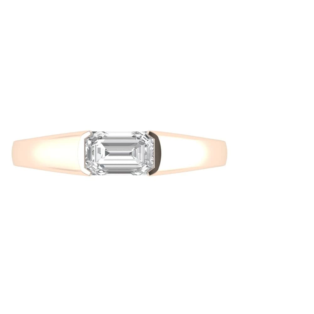 The Lab Grown Diamond Aurora Rosewood Flow Band - Image 1 The Lab Grown Diamond Aurora Rosewood Flow Band, view 1 of 4