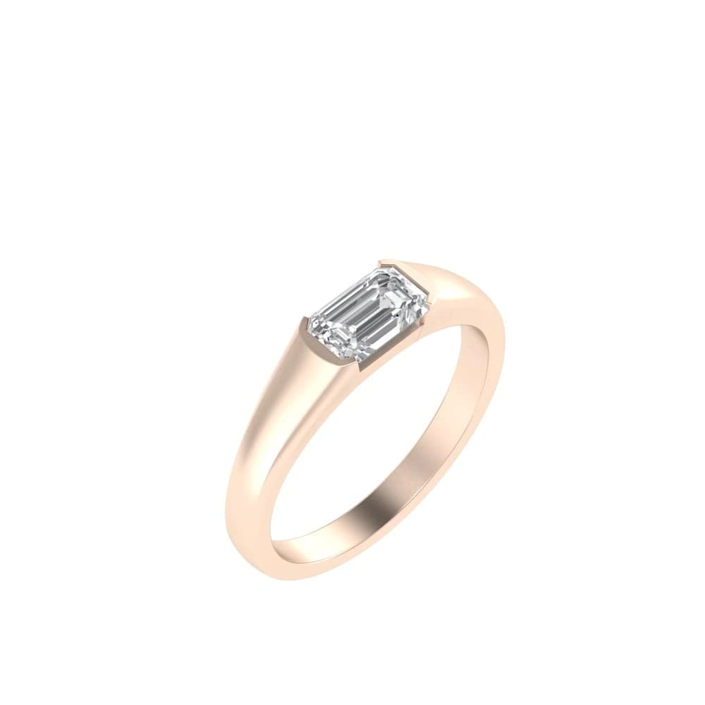 The Lab Grown Diamond Aurora Rosewood Flow Band - Image 2 The Lab Grown Diamond Aurora Rosewood Flow Band, view 2 of 4