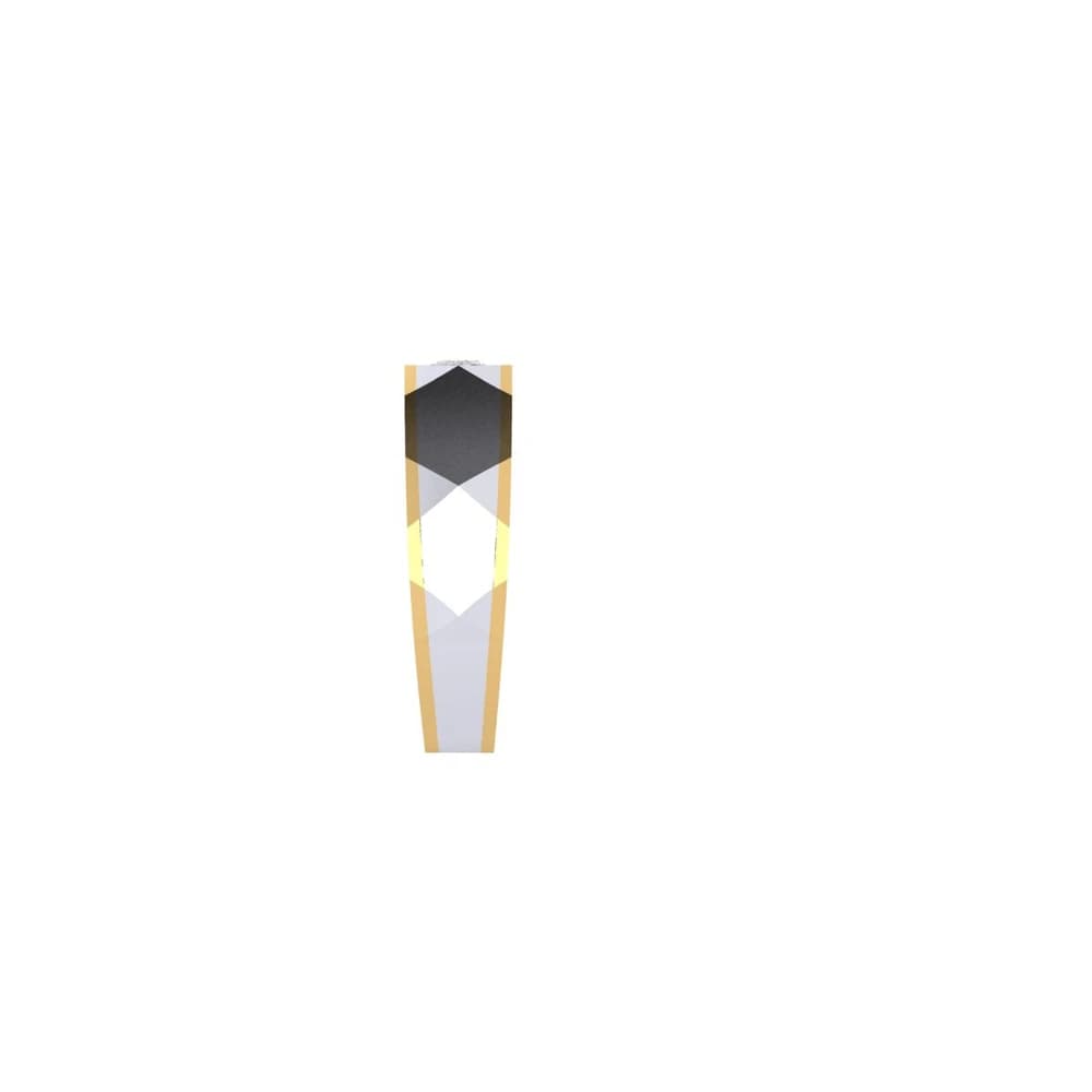 The Lab Grown Diamond Bi-Metal Architectus Radiant - Image 4 The Lab Grown Diamond Bi-Metal Architectus Radiant, view 4 of 4
