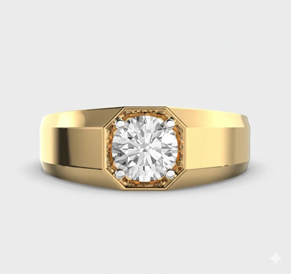 The Confluence Lab Grown Diamond Band - Image 3 The Confluence Lab Grown Diamond Band, view 3 of 5