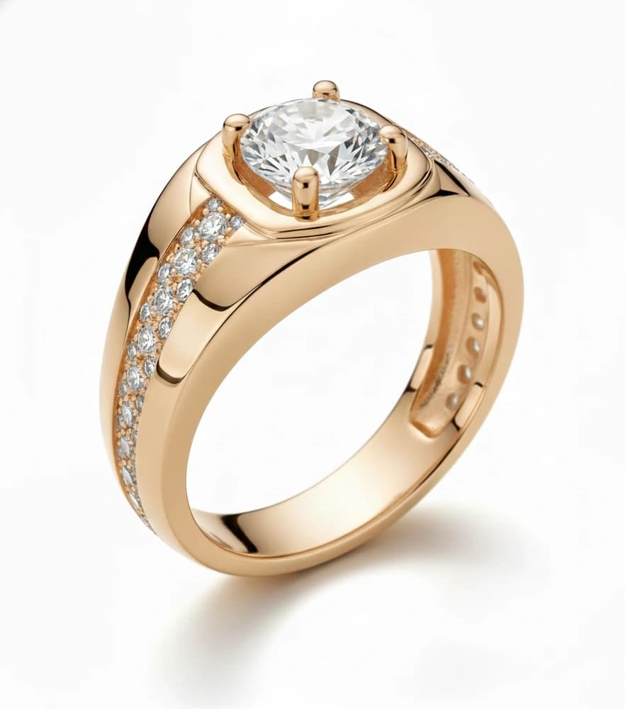 The Crown Rose Statement Lab Grown Diamond Ring - Image 3 The Crown Rose Statement Lab Grown Diamond Ring, view 3 of 4