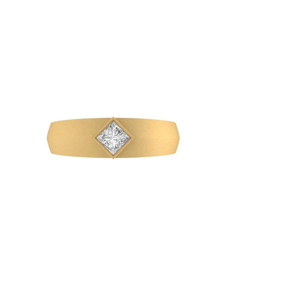 The Diplomat Flush-Set Princess Lab Grown Diamond Band - Image 3 The Diplomat Flush-Set Princess Lab Grown Diamond Band, view 3 of 4