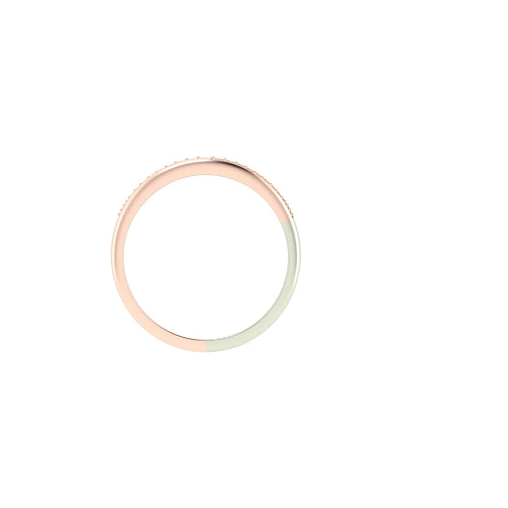 The DuoStream Lab Grown Diamond Contour Band - Image 2 The DuoStream Lab Grown Diamond Contour Band, view 2 of 4