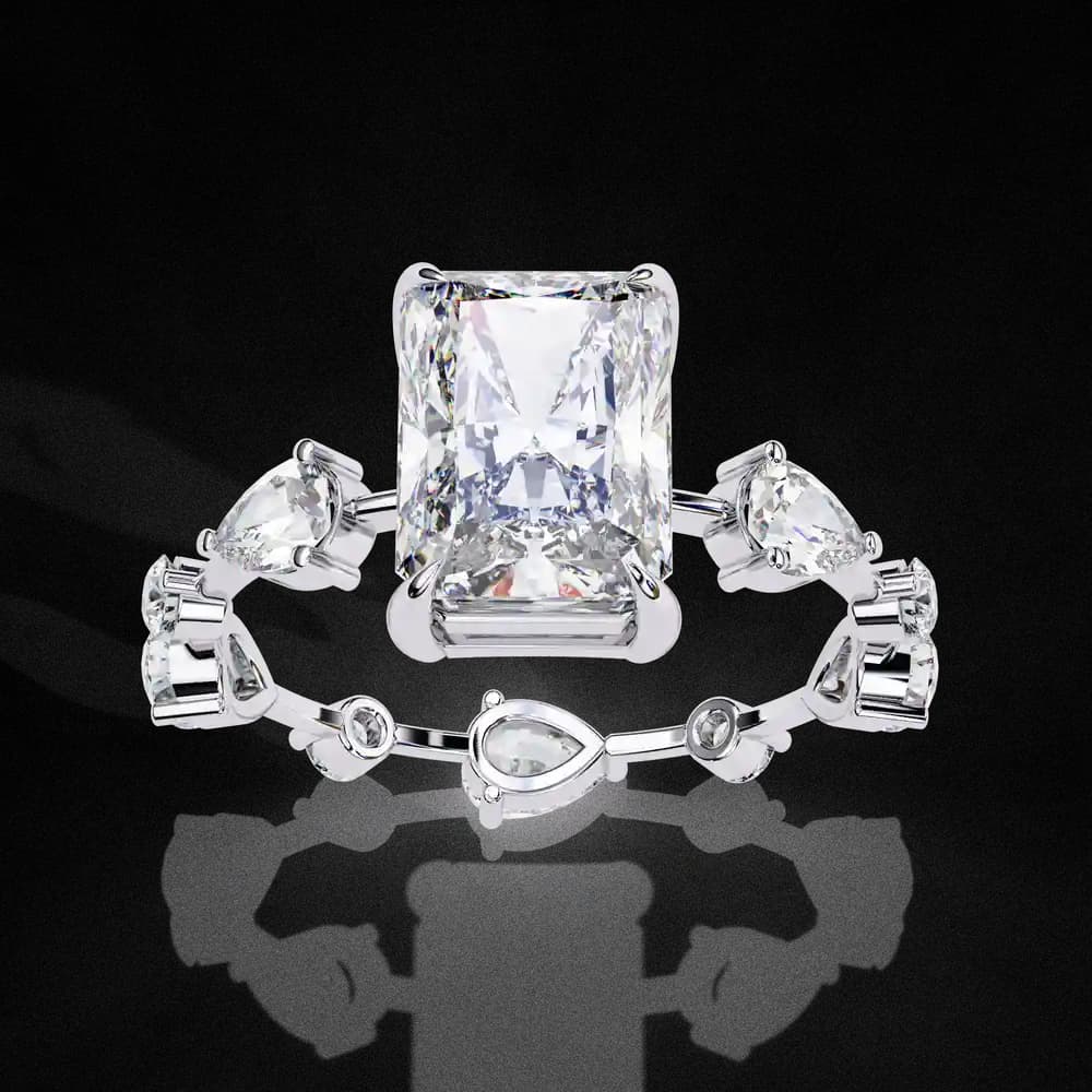 The Glimmering Radiance Lab Grown Diamond Ring - Image 10 The Glimmering Radiance Lab Grown Diamond Ring, view 10 of 13