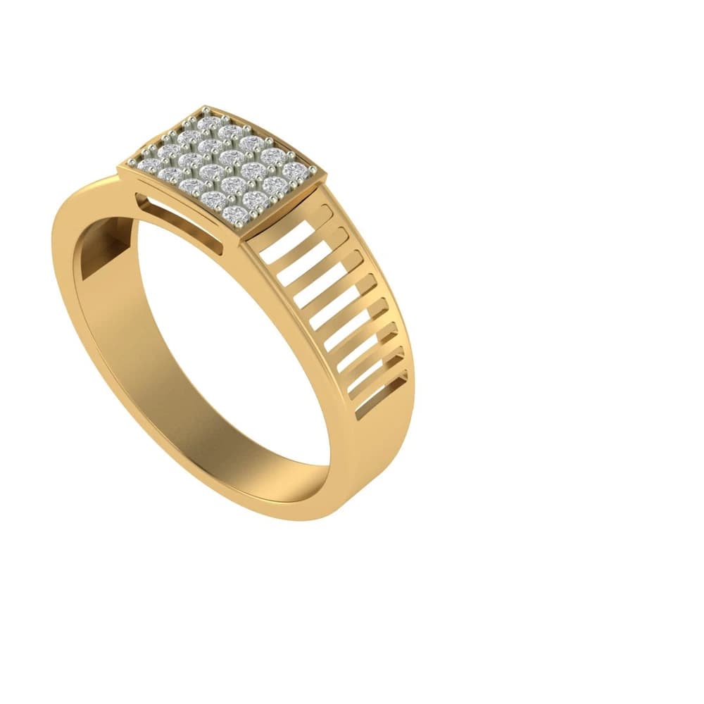 The Lab Grown Diamond Golden Delta Signature Ring - Image 1 The Lab Grown Diamond Golden Delta Signature Ring, view 1 of 4