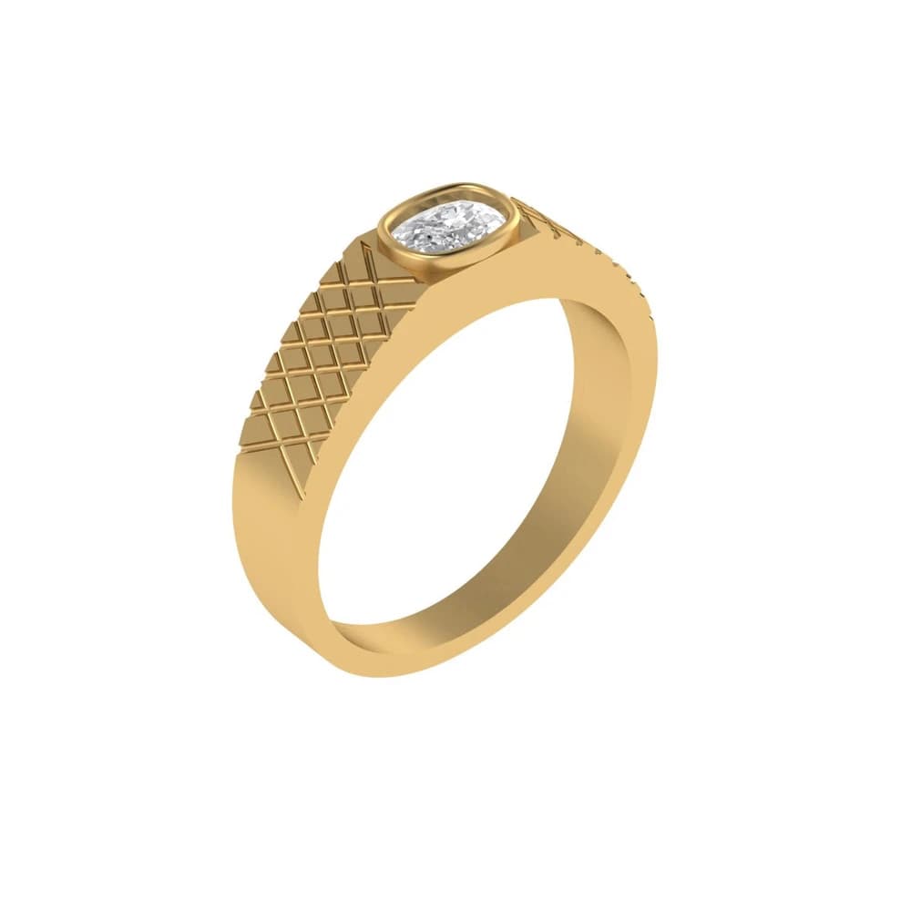 The Gridlock Lab Grown Diamond Band - Image 1 The Gridlock Lab Grown Diamond Band, view 1 of 4