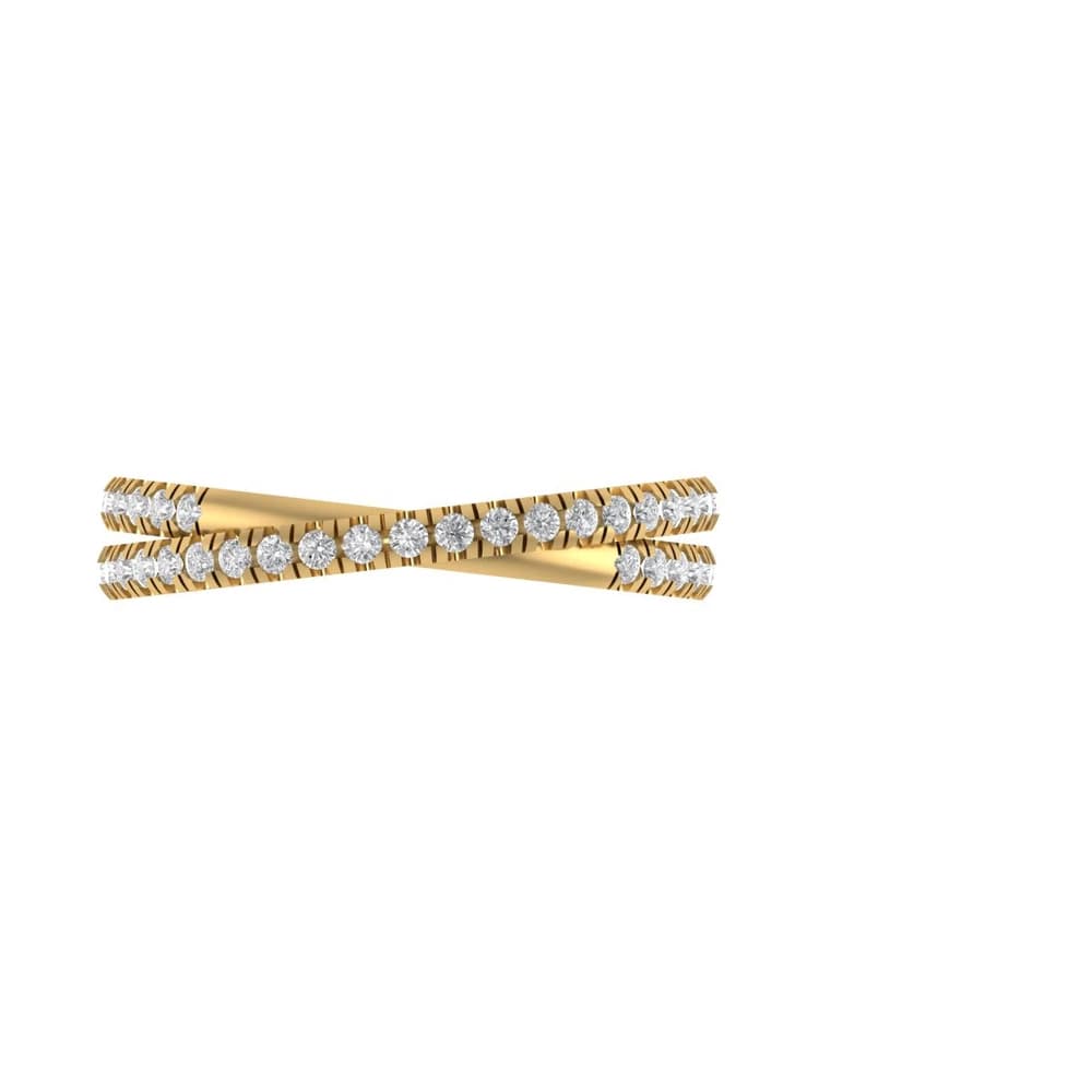 The Lab Grown Diamond Infinity Diamond Coil Ring - Image 1 The Lab Grown Diamond Infinity Diamond Coil Ring, view 1 of 4