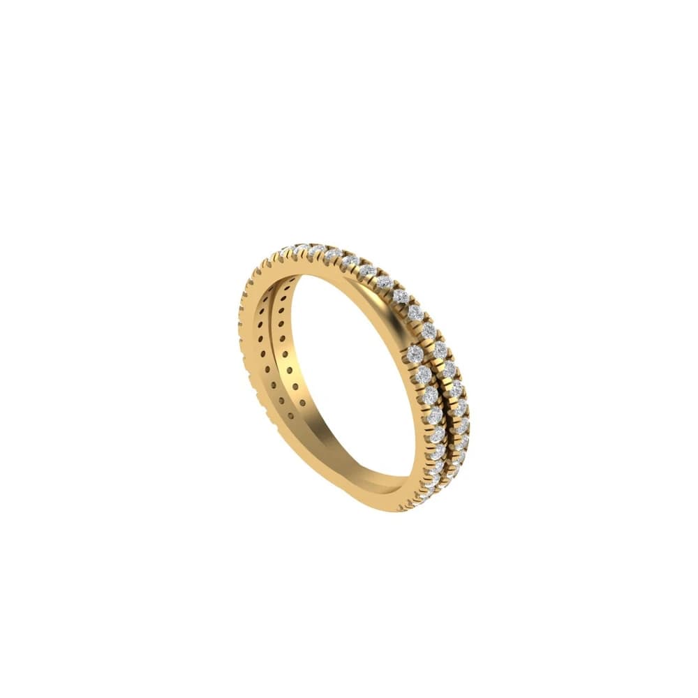 The Lab Grown Diamond Infinity Diamond Coil Ring - Image 2 The Lab Grown Diamond Infinity Diamond Coil Ring, view 2 of 4