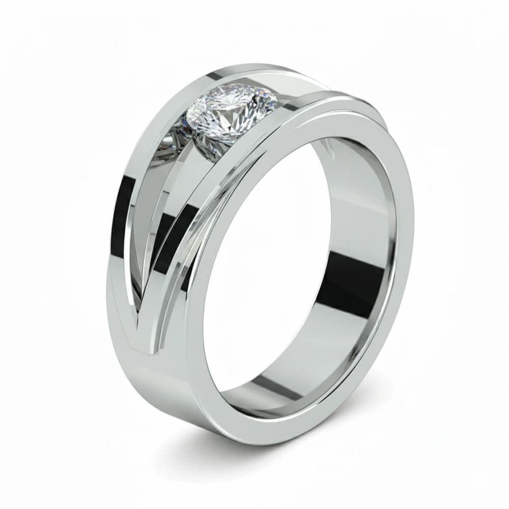 The Nexus round Lab Grown Diamond Ring - Image 3 The Nexus round Lab Grown Diamond Ring, view 3 of 4