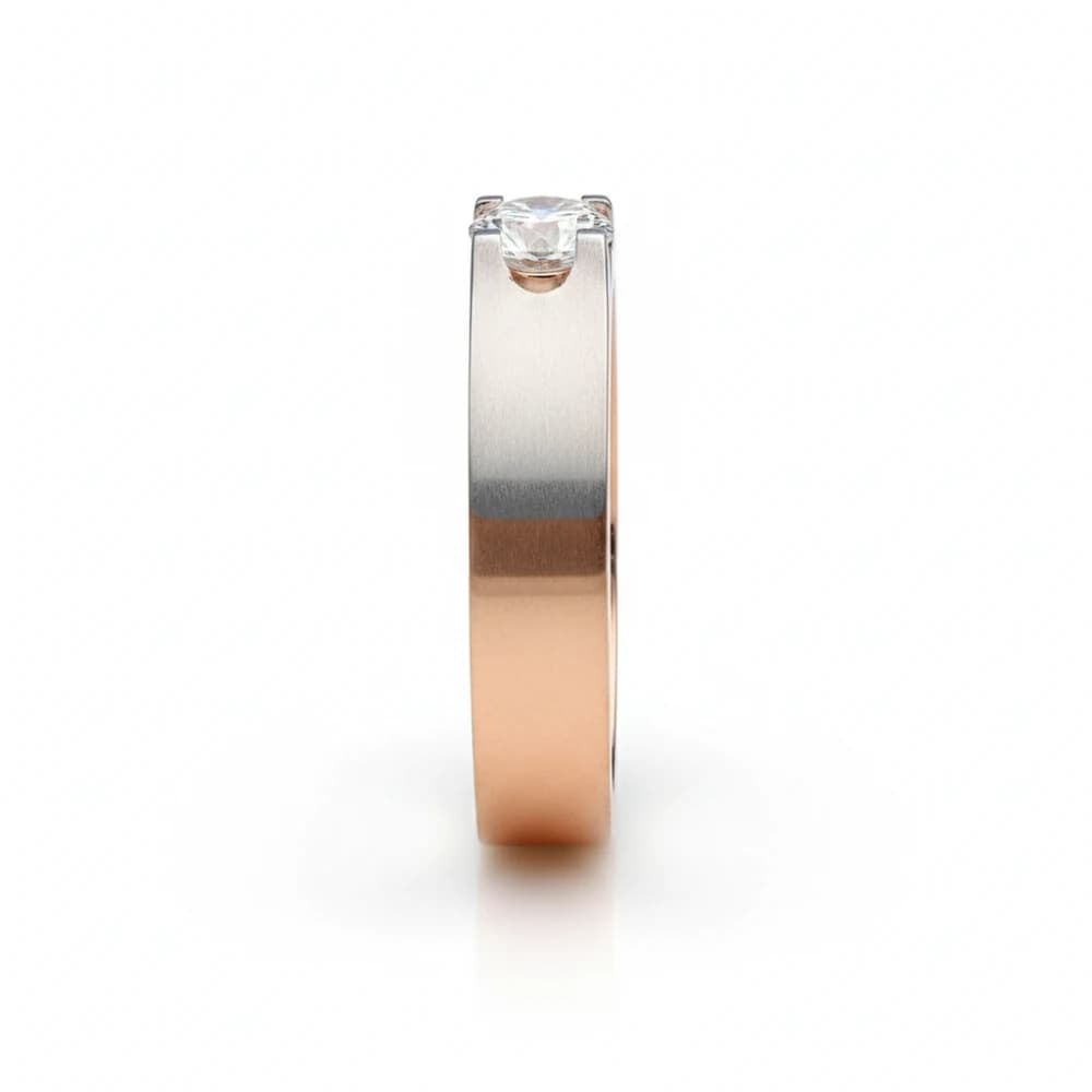 The Sentinel Bicolor Lab Grown Diamond Ring - Image 4 The Sentinel Bicolor Lab Grown Diamond Ring, view 4 of 4