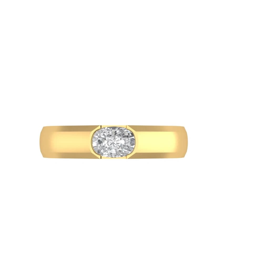 The Lab Grown Diamond Sentinel Wide Band - Image 2 The Lab Grown Diamond Sentinel Wide Band, view 2 of 4