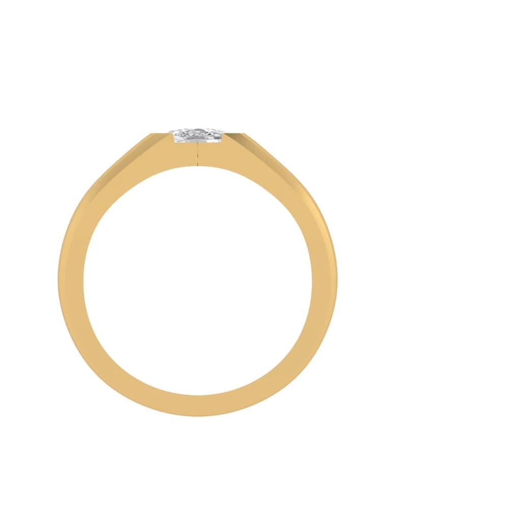 The Lab Grown Diamond Sentinel Wide Band - Image 3 The Lab Grown Diamond Sentinel Wide Band, view 3 of 4