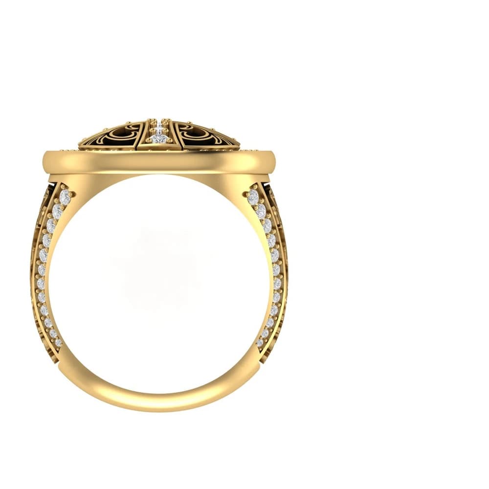 The Lab Grown Diamond Sovereign's Crest Ring - Image 2 The Lab Grown Diamond Sovereign's Crest Ring, view 2 of 4
