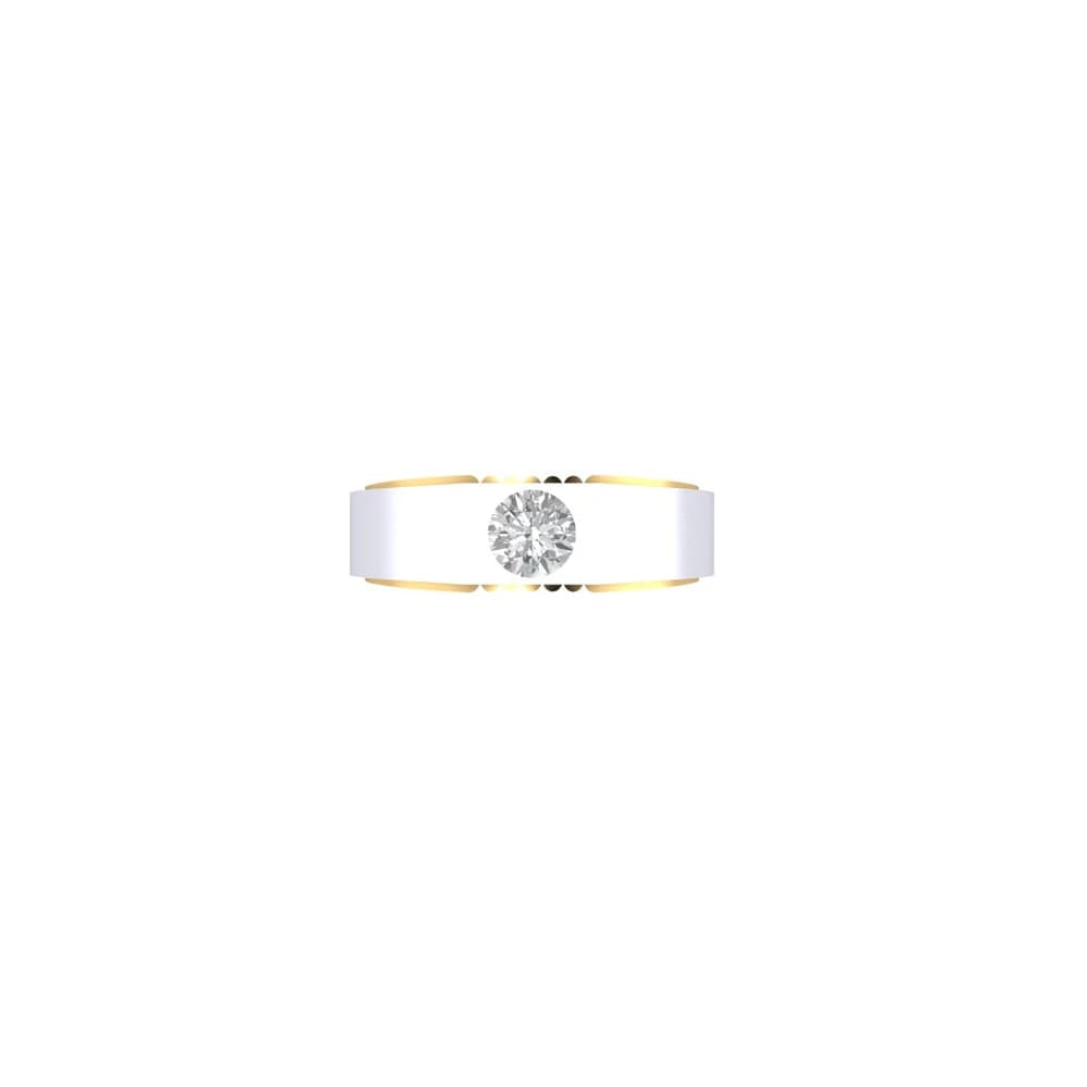 The Lab Grown Diamond Tectonic Dual-Finish Solitaire - Image 1 The Lab Grown Diamond Tectonic Dual-Finish Solitaire, view 1 of 4