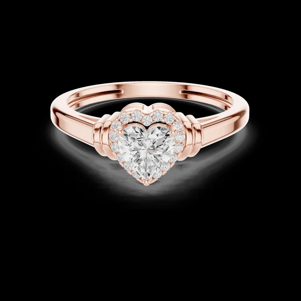 Thick Dome Lab Grown Diamond Ring - Image 1 Thick Dome Lab Grown Diamond Ring, view 1 of 6