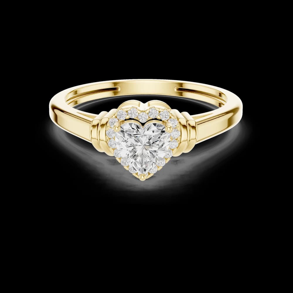 Thick Dome Lab Grown Diamond Ring - Image 3 Thick Dome Lab Grown Diamond Ring, view 3 of 6